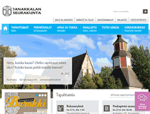 Tablet Screenshot of janakkalanseurakunta.fi